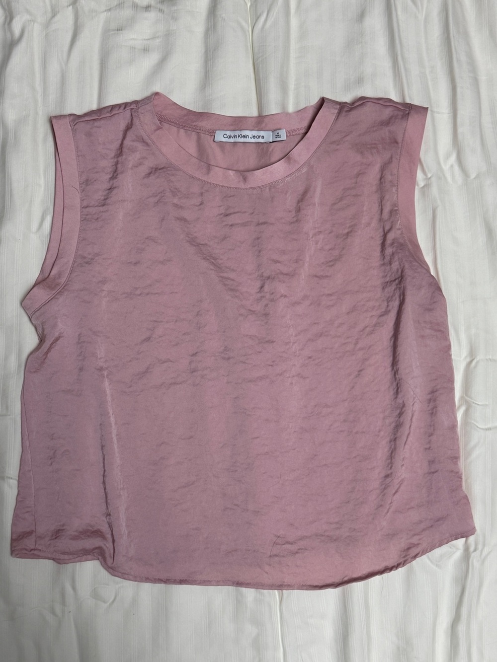 Calvin Klein Jeans Mauve-Pink Sleeveless Tank Top